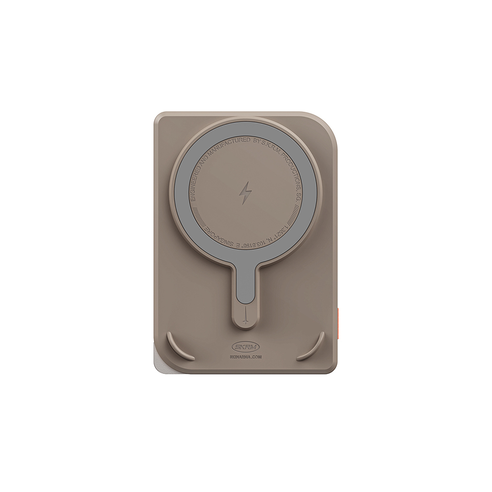 Skinarma Nexus Mecha Kablosuz ve PD Hızlı Şarj Özellikli Metal Standlı Taşınabilir Powerbank 20W 5000mAh - 2