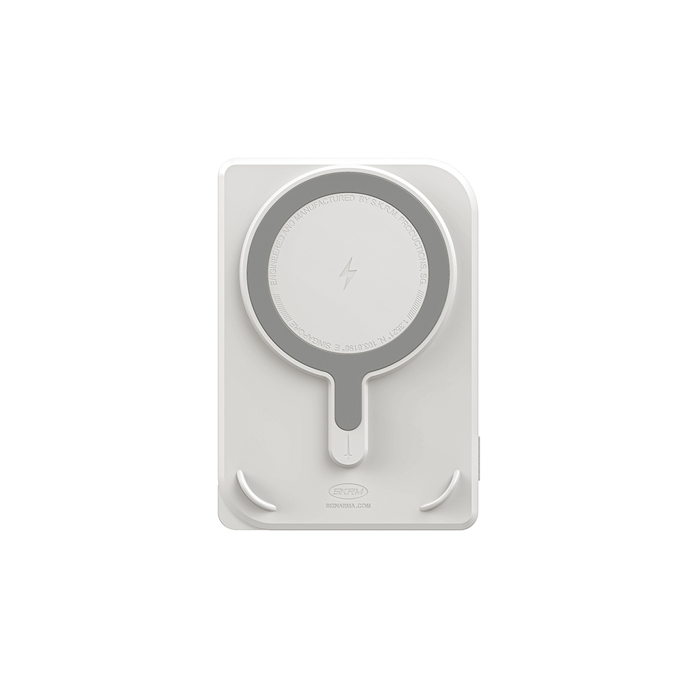 Skinarma Nexus Mecha Kablosuz ve PD Hızlı Şarj Özellikli Metal Standlı Taşınabilir Powerbank 20W 5000mAh - 3