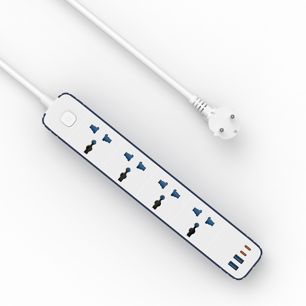 Wiwu Wi-S007 20W GaN Tech Power Strip 8 in 1 Çoklu Priz 2M - 1
