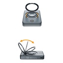 Lenyes PW1010D PD 20W Dijital LED Göstergeli Akıllı Saat Kablosuz Şarj Özellikli Standlı Wireless Powerbank 15W 10000mAh - 3