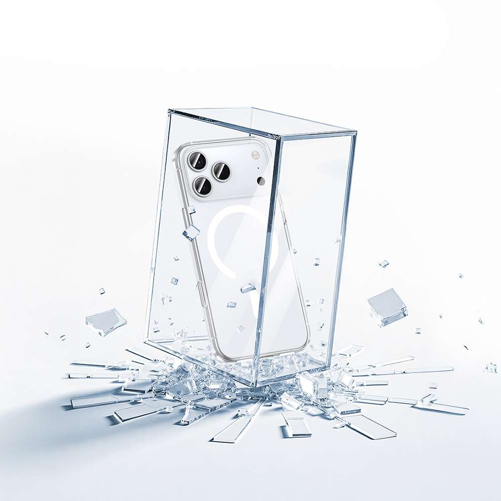 Apple iPhone 17 Air Kılıf M-safe Şarj Özellikli Benks ​​​​​​Crystal Serisi Şeffaf Kapak - 5