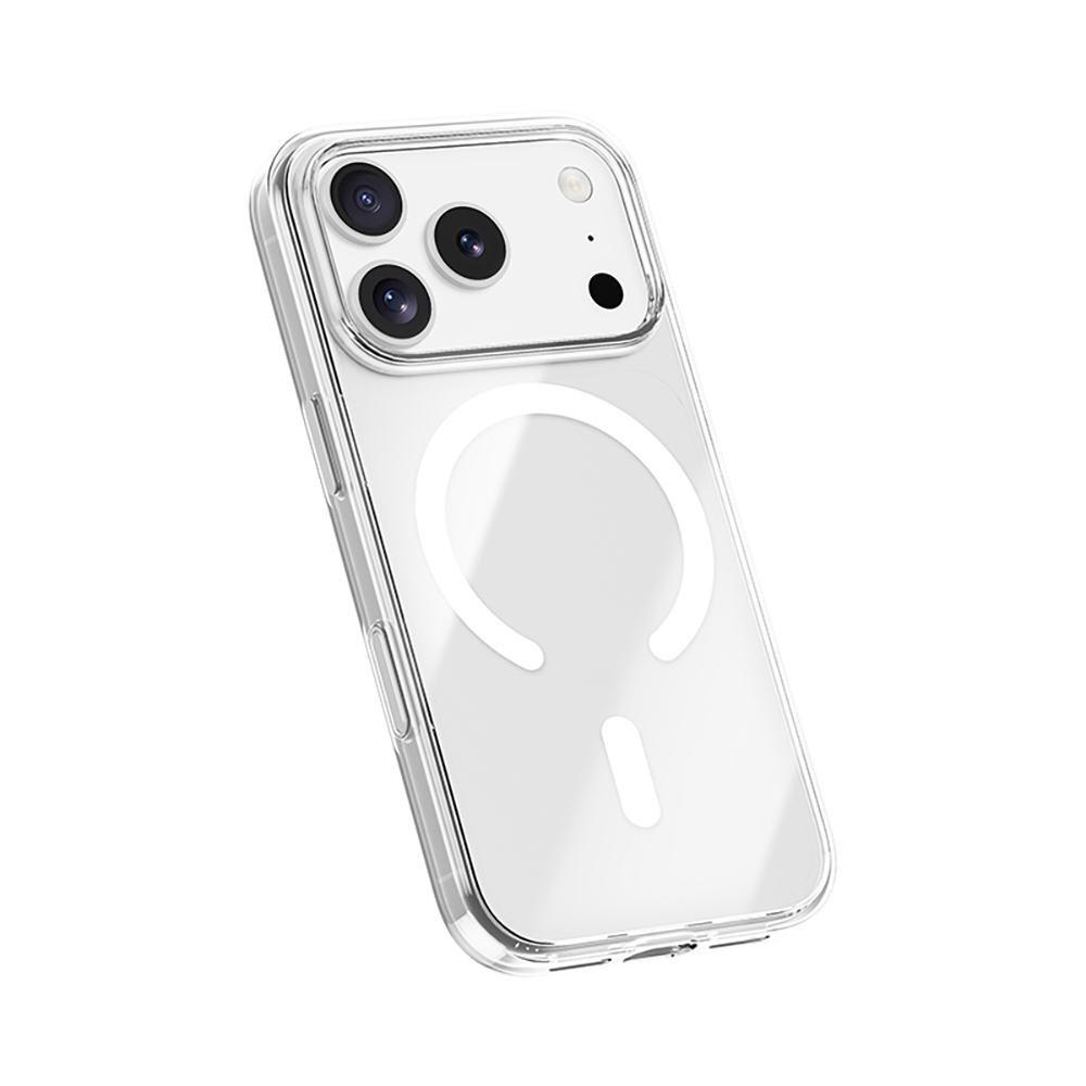 Apple iPhone 17 Pro Max Kılıf M-safe Şarj Özellikli Benks ​​​​​​Crystal Serisi Şeffaf Kapak - 3