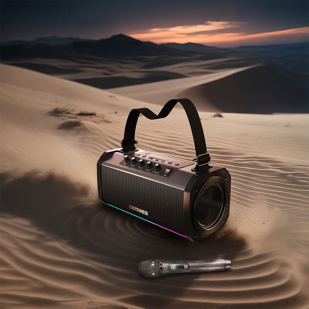 Lenyes S863 RGB Led Işıklı Mikrofonlu TWS Bluetooth Speaker Hoparlör v5.3 - 3