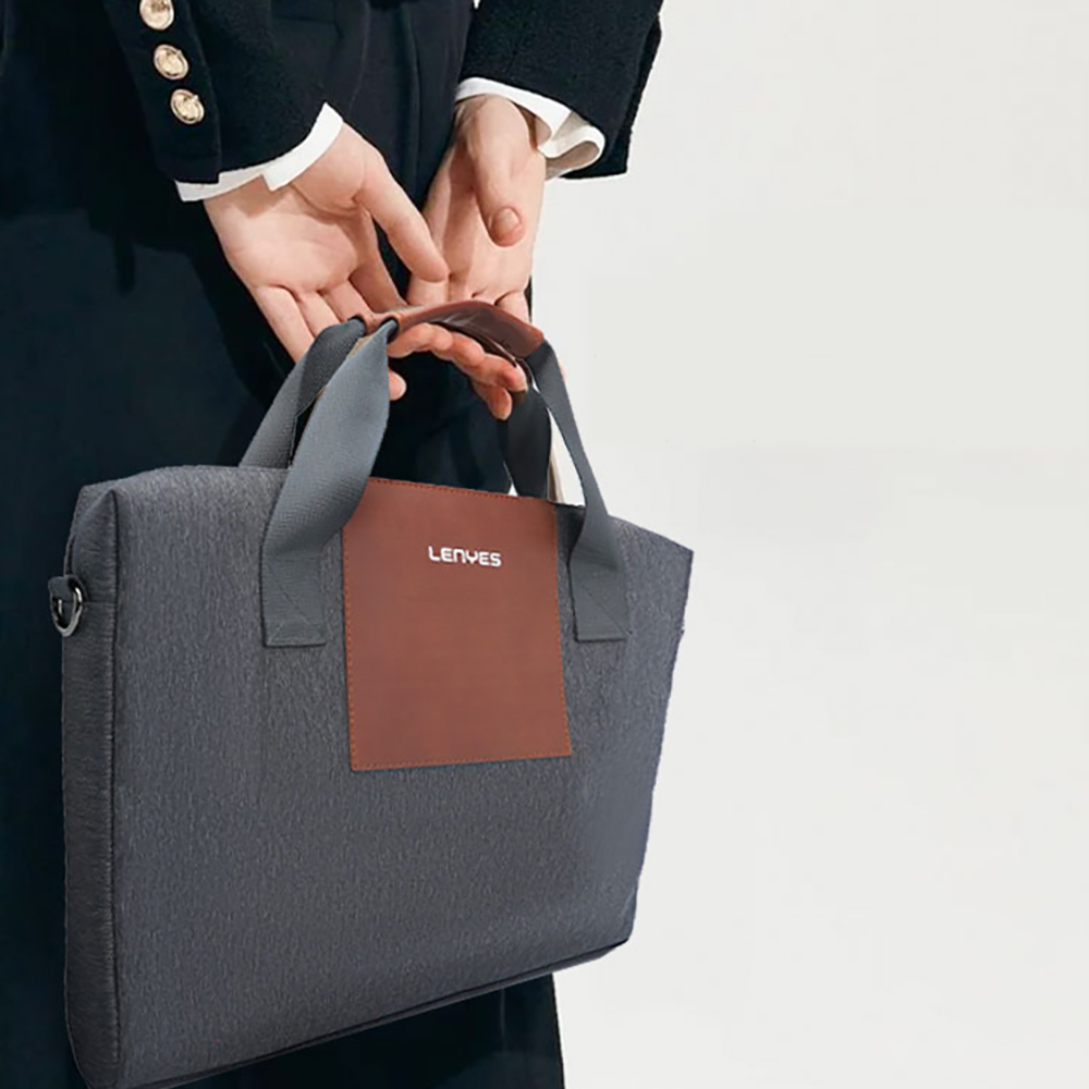 Lenyes LB544 Rambler Serisi Polyester Kumaş 15-16 inç Su Geçirmez Laptop Çantası - 2