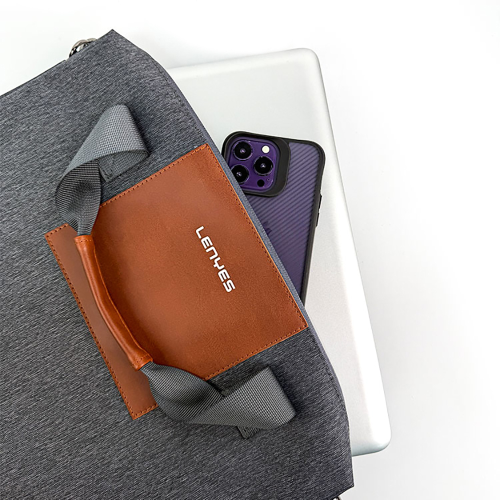 Lenyes LB544 Rambler Serisi Polyester Kumaş 15-16 inç Su Geçirmez Laptop Çantası - 5