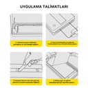 Apple iPhone 13 Uyumlu Zore 3D Oliv HD Temperli Cam Ekran Koruyucu + Kolay Uygulama Aparatı - 7