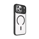 Apple iPhone 17 Pro Max Kılıf Wireless Şarj Özellikli Zore Krom M-safe Silikon Kapak - 5