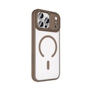 Apple iPhone 17 Pro Max Kılıf Wireless Şarj Özellikli Zore Krom M-safe Silikon Kapak - 6