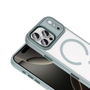 Apple iPhone 17 Pro Kılıf Wireless Şarj Özellikli Zore Krom M-safe Silikon Kapak - 9