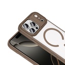 Apple iPhone 17 Pro Kılıf Wireless Şarj Özellikli Zore Krom M-safe Silikon Kapak - 10