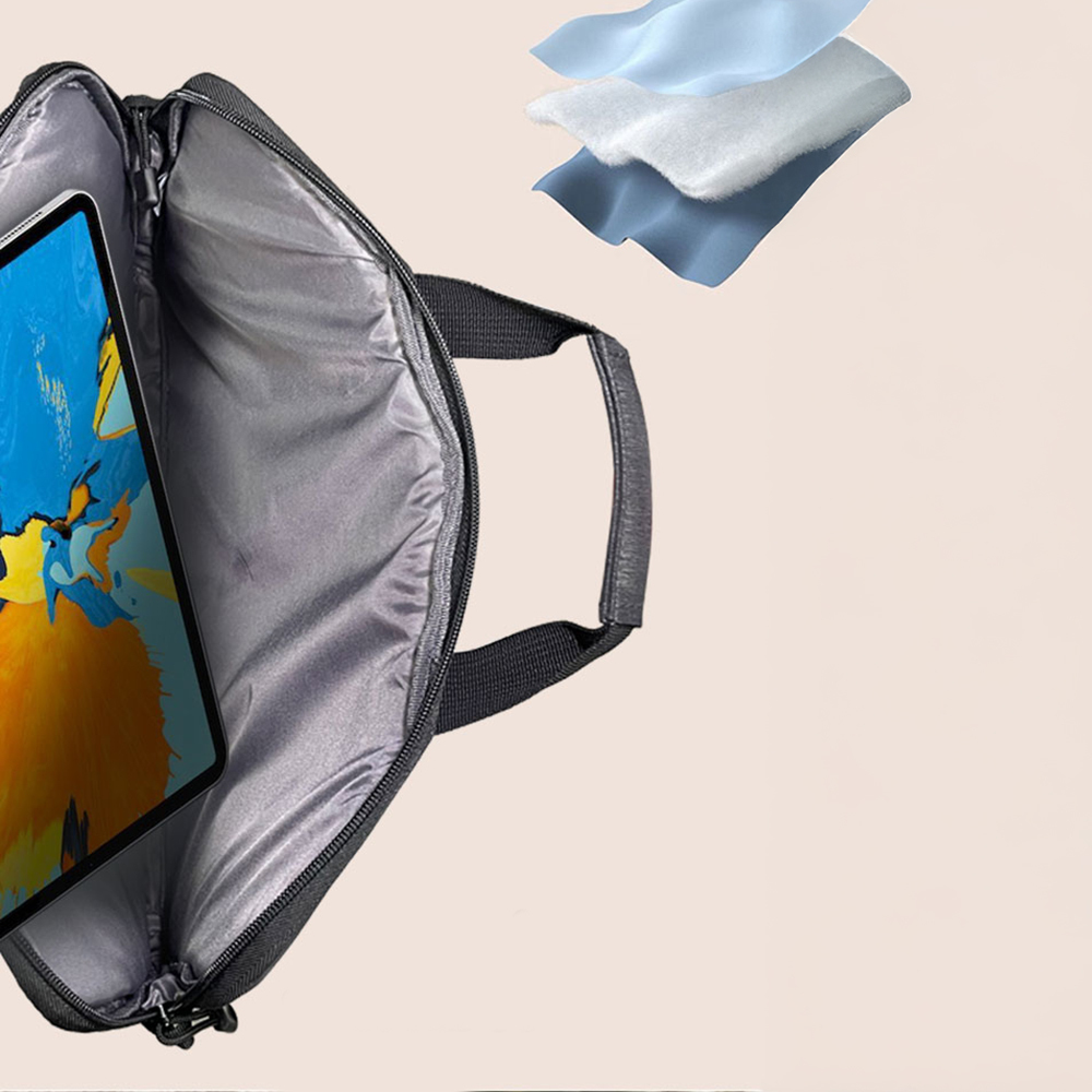 Lenyes LB509 Cleo Protect Pro Serisi Darbe Emici Su Geçirmez Polyester Kumaş 15.6 inç Laptop Çantası - 5