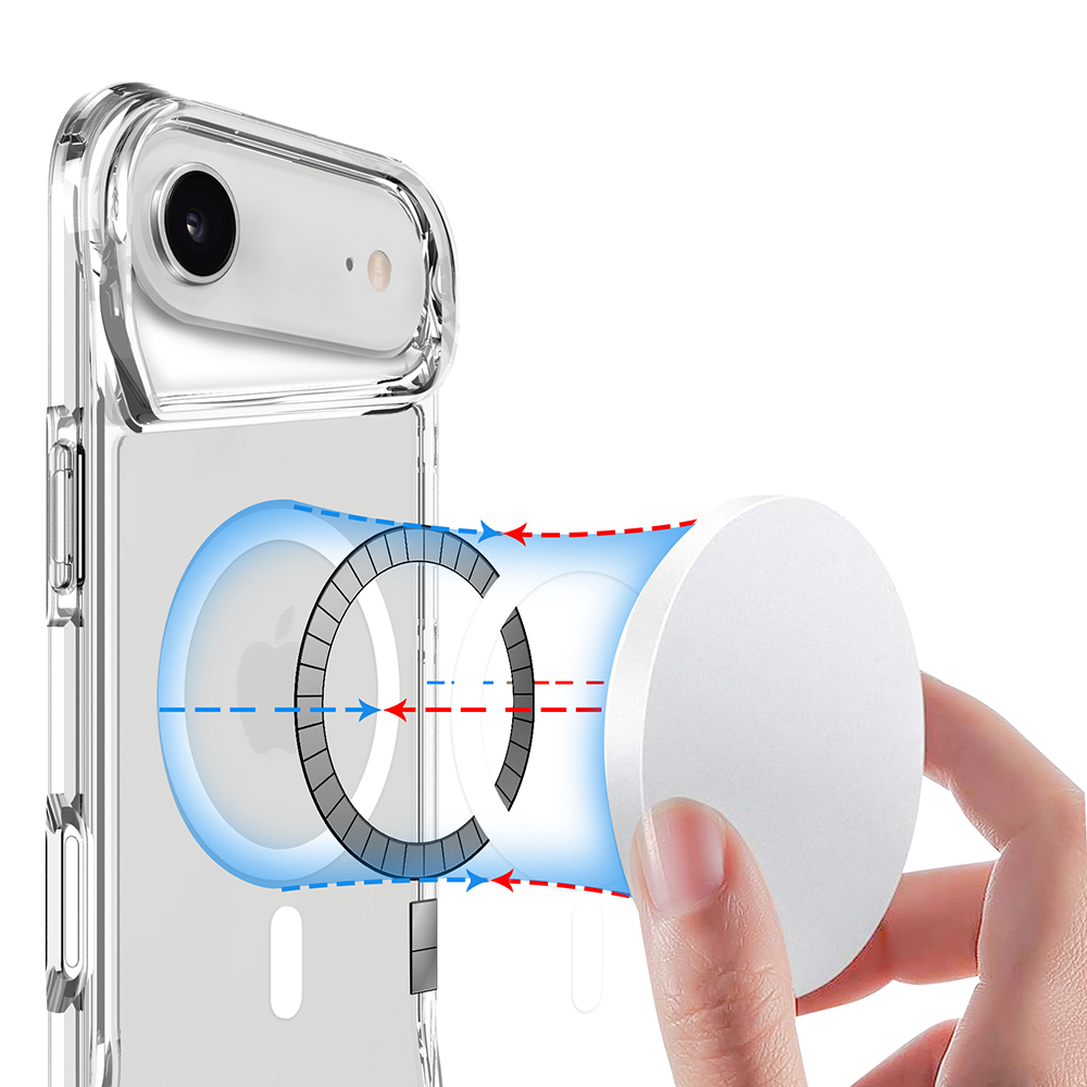 Apple iPhone 17 Air Kılıf Zore M-safe Şarj Özellikli T-Max M-safe Kapak - 7