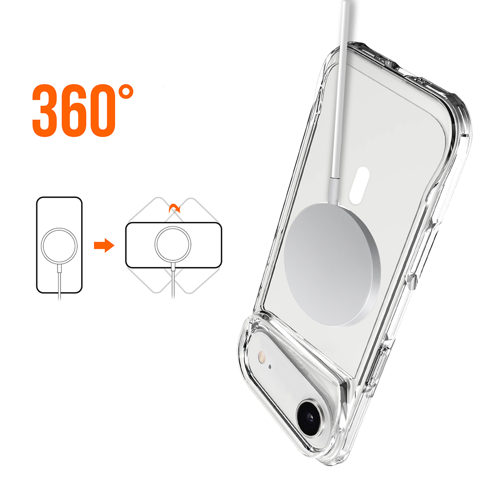 Apple iPhone 17 Air Kılıf Zore M-safe Şarj Özellikli T-Max M-safe Kapak - 8