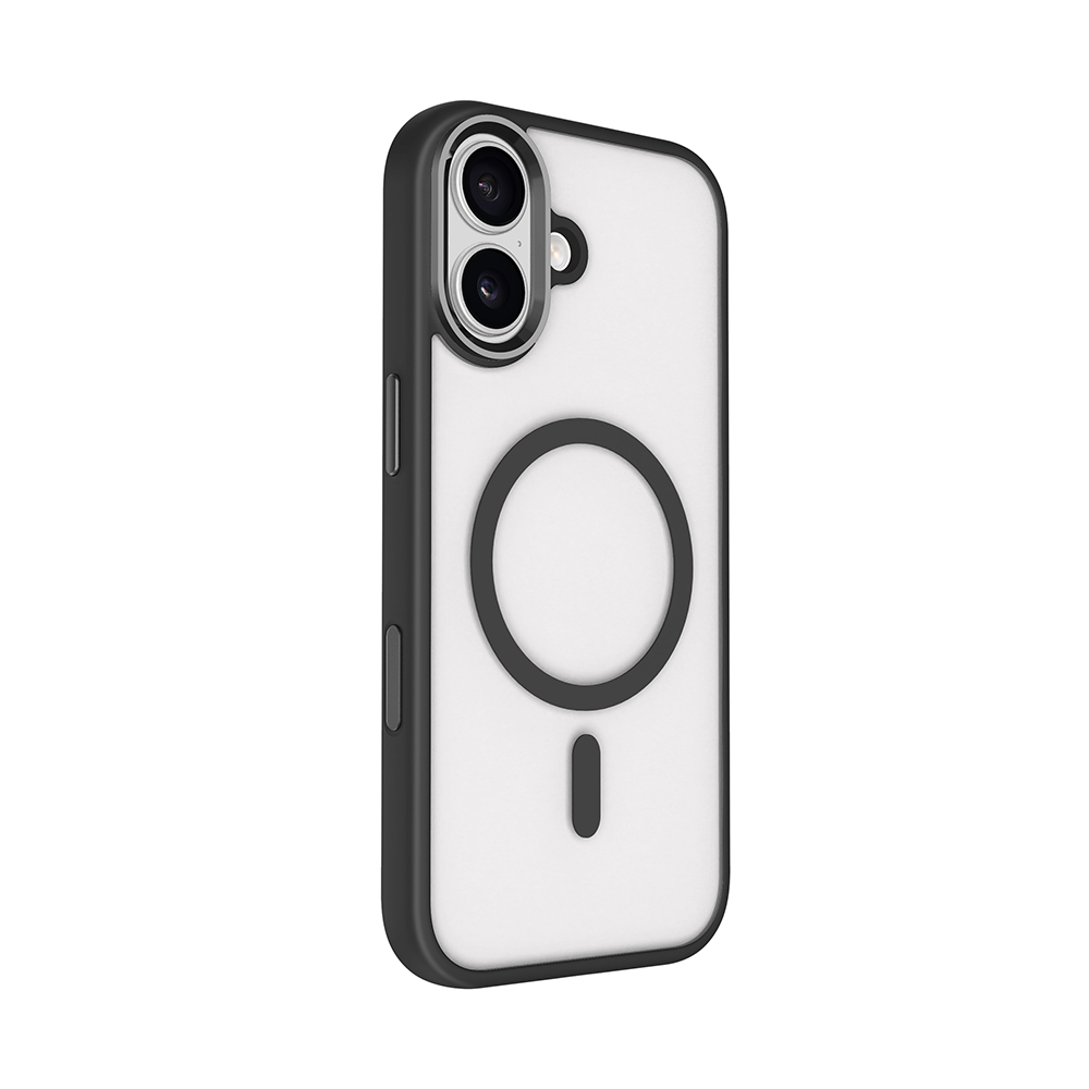 Apple iPhone 17 Kılıf Wireless Şarj Özellikli Zore Krom M-safe Silikon Kapak - 3