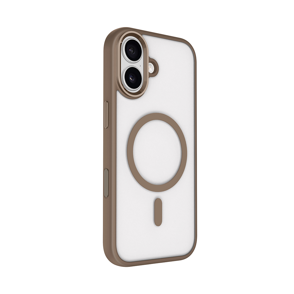 Apple iPhone 17 Kılıf Wireless Şarj Özellikli Zore Krom M-safe Silikon Kapak - 5