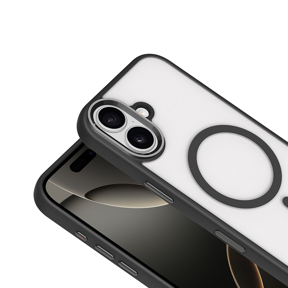 Apple iPhone 17 Kılıf Wireless Şarj Özellikli Zore Krom M-safe Silikon Kapak - 6