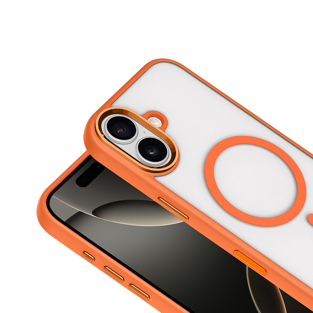 Apple iPhone 17 Kılıf Wireless Şarj Özellikli Zore Krom M-safe Silikon Kapak - 8