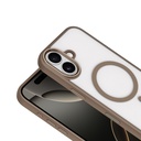 Apple iPhone 17 Kılıf Wireless Şarj Özellikli Zore Krom M-safe Silikon Kapak - 10