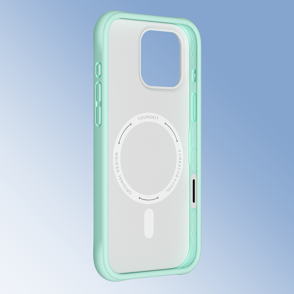 Apple iPhone 16 Pro Uyumlu Kılıf M-safe Şarj Özellikli Youngkit Macaroon Serisi Kapak - 17