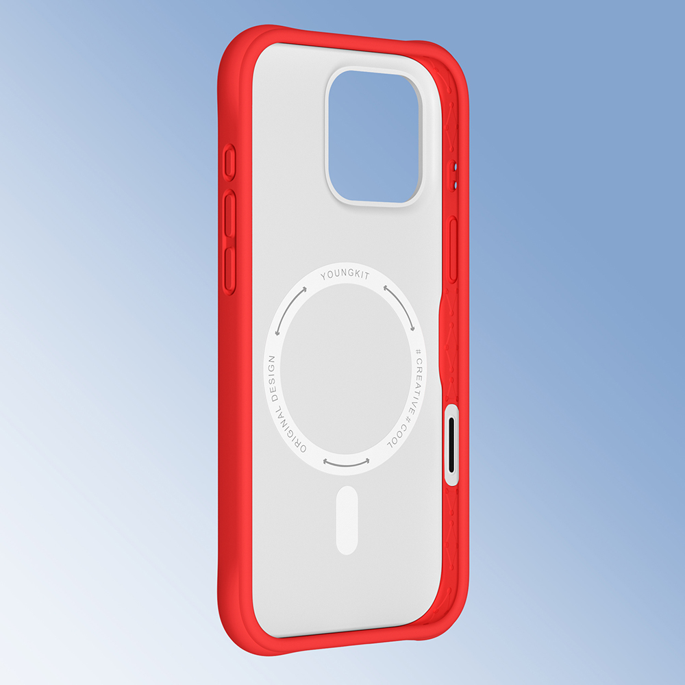 Apple iPhone 16 Pro Uyumlu Kılıf M-safe Şarj Özellikli Youngkit Macaroon Serisi Kapak - 19