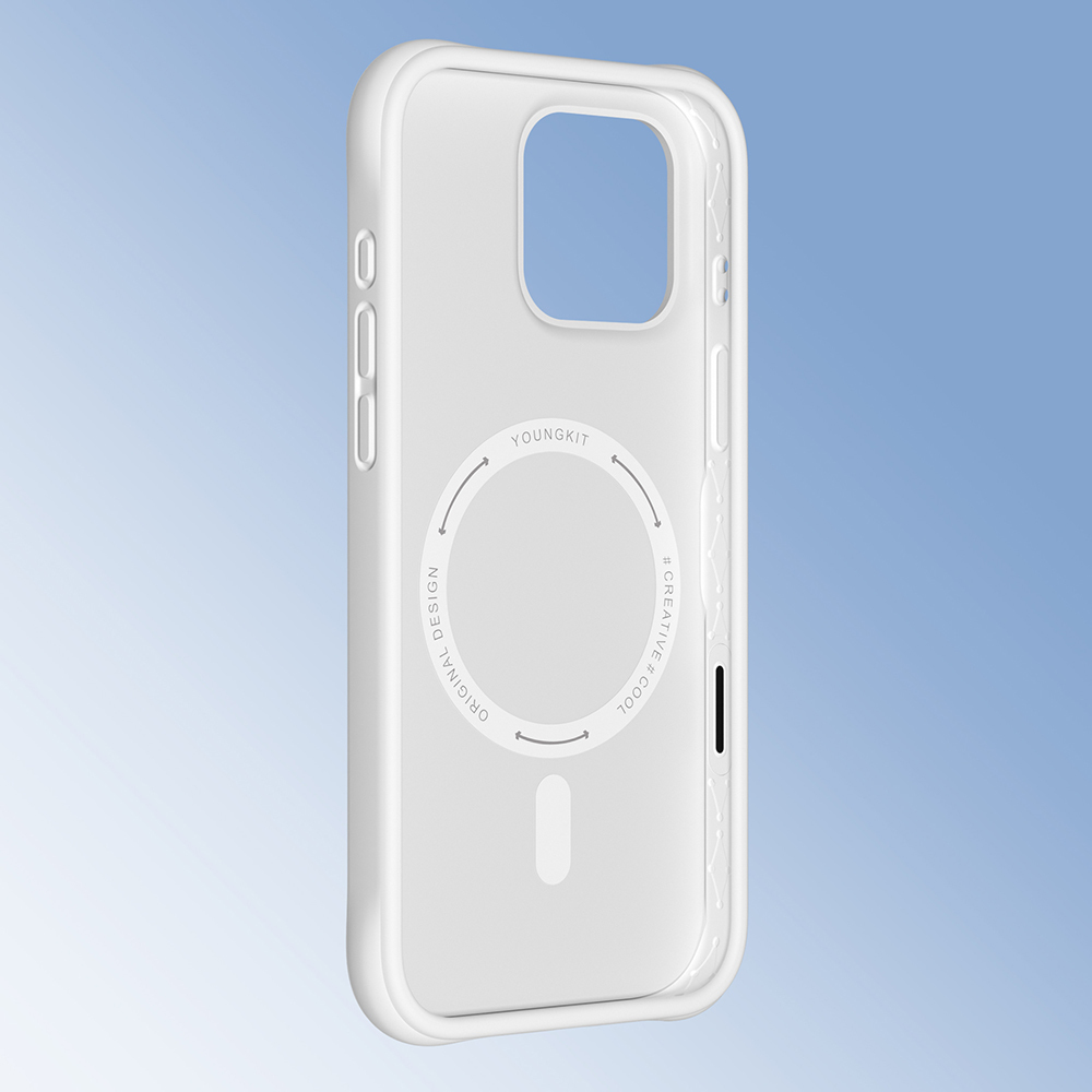 Apple iPhone 16 Pro Uyumlu Kılıf M-safe Şarj Özellikli Youngkit Macaroon Serisi Kapak - 21