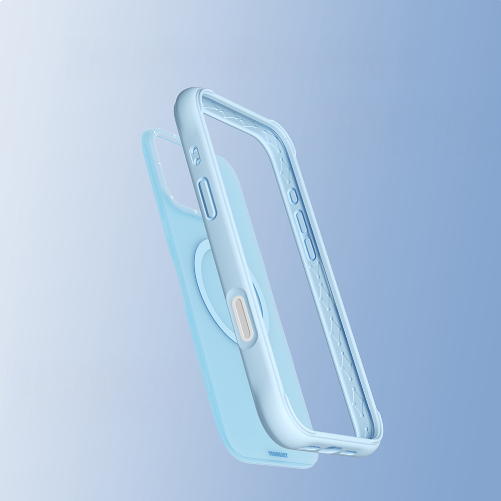 Apple iPhone 16 Pro Uyumlu Kılıf M-safe Şarj Özellikli Youngkit Macaroon Serisi Kapak - 23