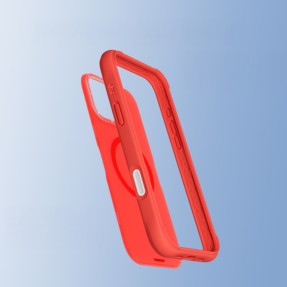 Apple iPhone 16 Pro Uyumlu Kılıf M-safe Şarj Özellikli Youngkit Macaroon Serisi Kapak - 28