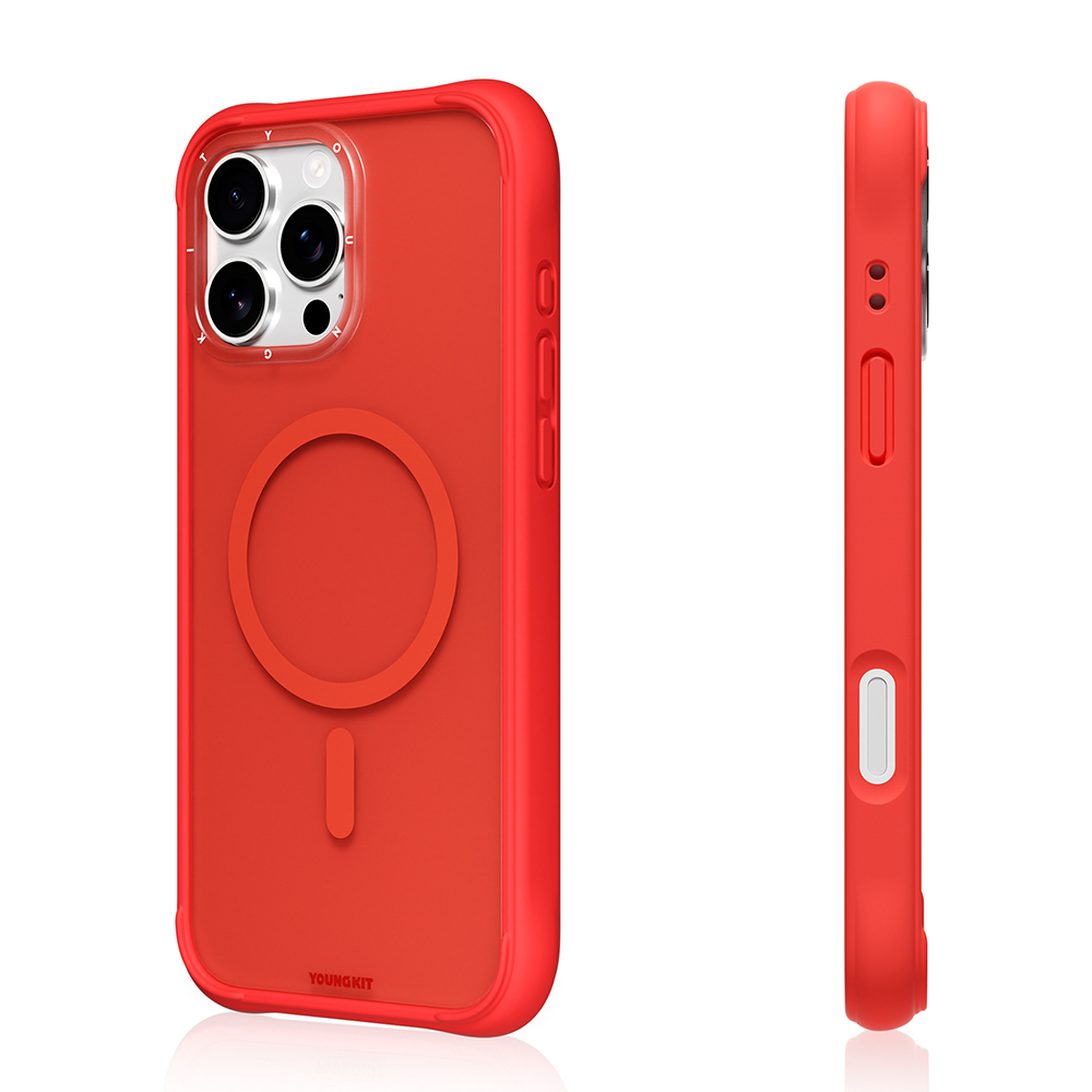 Apple iPhone 16 Pro Max Uyumlu Kılıf M-safe Şarj Özellikli Youngkit Macaroon Serisi Kapak - 6