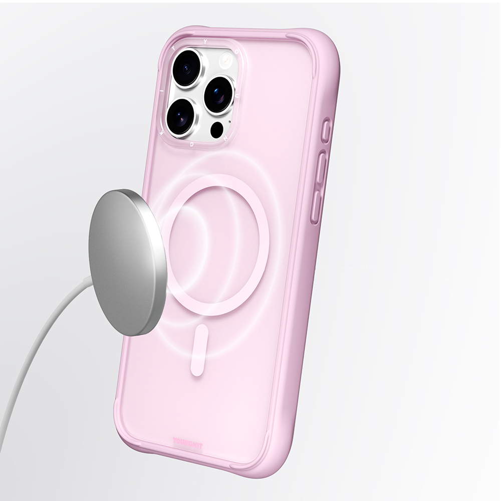 Apple iPhone 16 Pro Max Uyumlu Kılıf M-safe Şarj Özellikli Youngkit Macaroon Serisi Kapak - 13