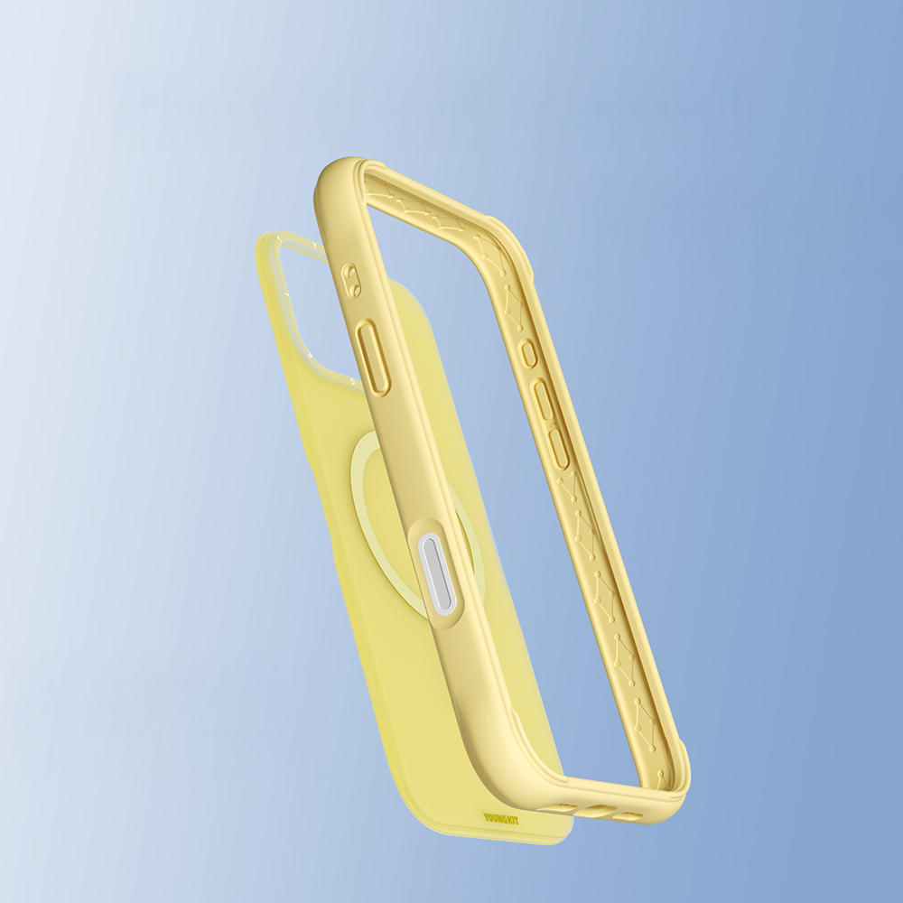 Apple iPhone 16 Pro Max Uyumlu Kılıf M-safe Şarj Özellikli Youngkit Macaroon Serisi Kapak - 24