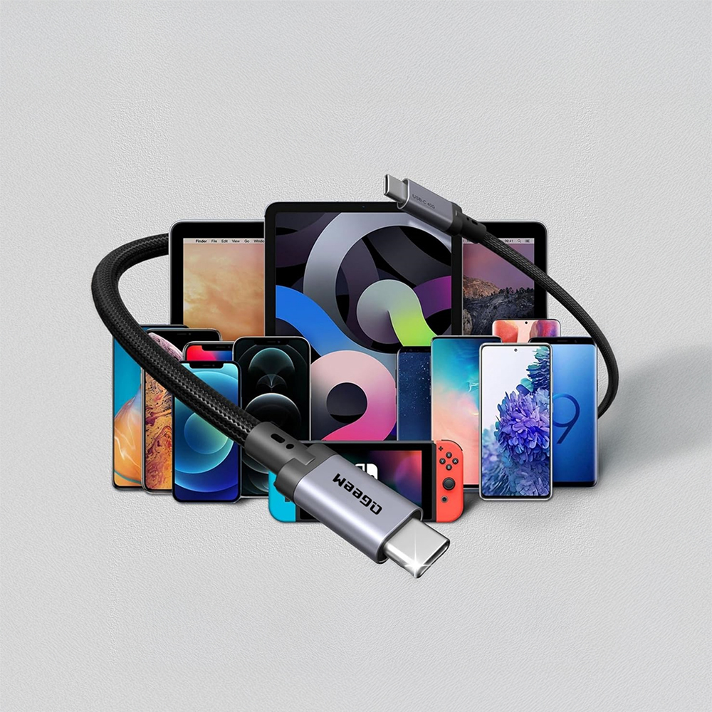 Qgeem QG03 Type-C to Type-C PD 40G 8K@60Hz Data Kablosu 240W 1.5M - 3