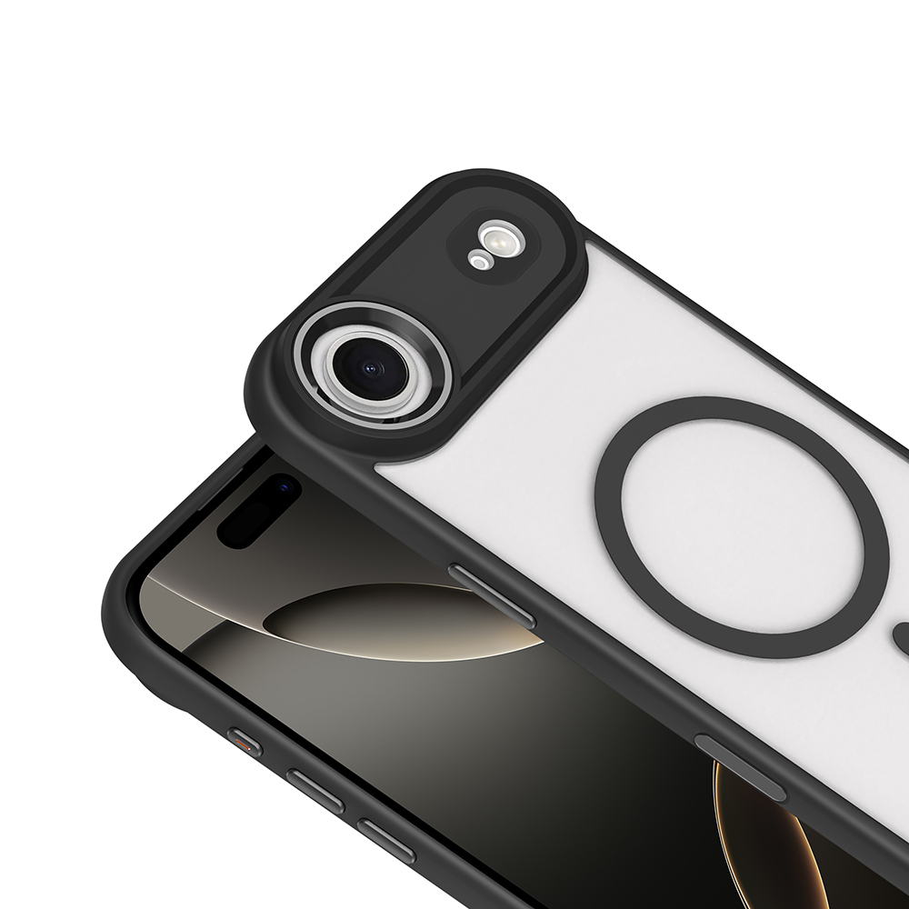 Apple iPhone 17 Air Kılıf Wireless Şarj Özellikli Zore Krom M-safe Silikon Kapak - 6