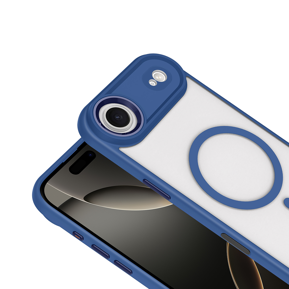 Apple iPhone 17 Air Kılıf Wireless Şarj Özellikli Zore Krom M-safe Silikon Kapak - 7