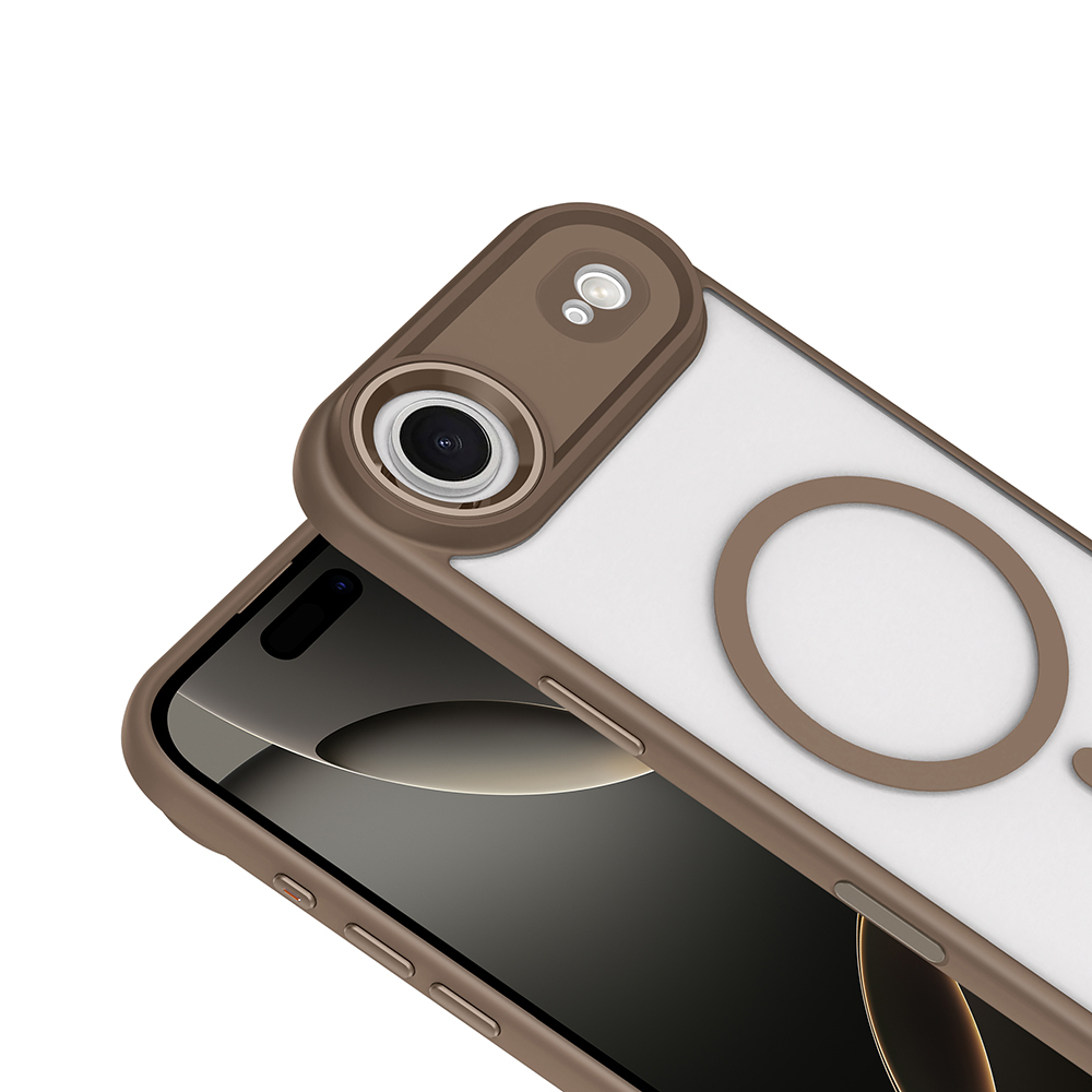 Apple iPhone 17 Air Kılıf Wireless Şarj Özellikli Zore Krom M-safe Silikon Kapak - 10