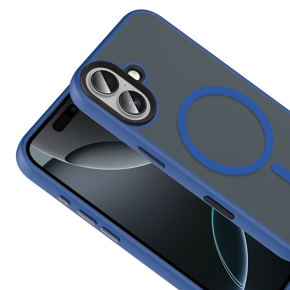 Apple iPhone 17 Kılıf Mat Arka Yüzey Wireless Şarj Özellikli Zore Flet M-safe Kapak - 6