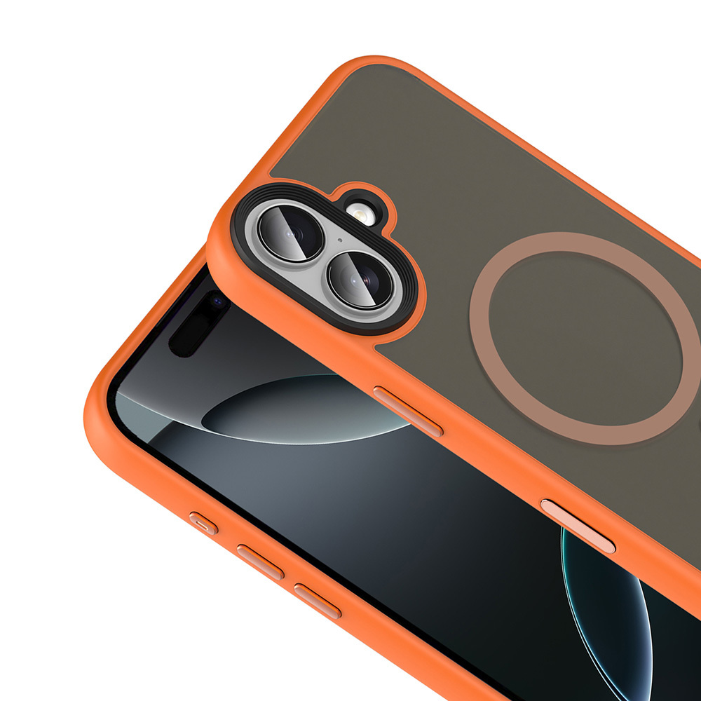 Apple iPhone 17 Kılıf Mat Arka Yüzey Wireless Şarj Özellikli Zore Flet M-safe Kapak - 8