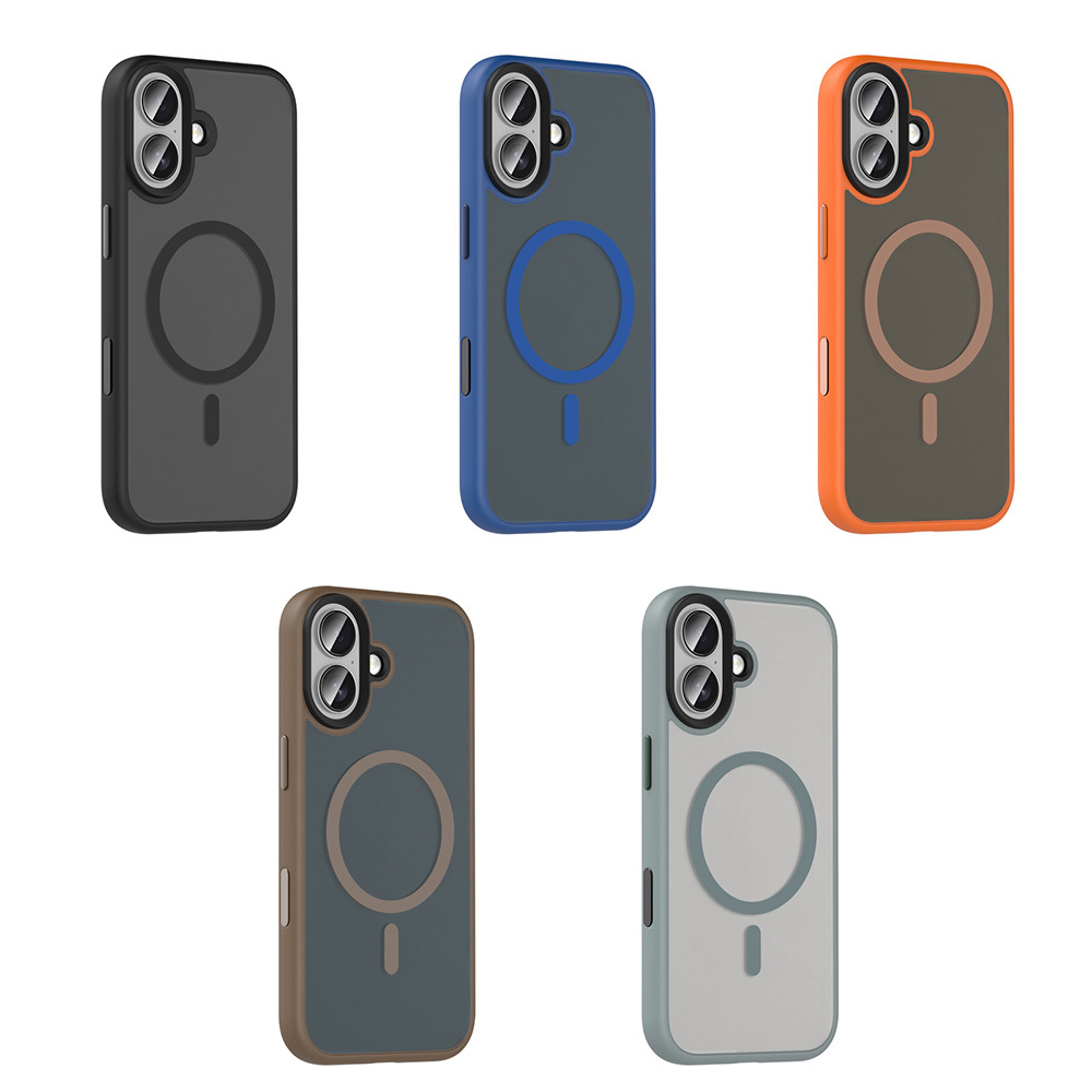 Apple iPhone 17 Kılıf Mat Arka Yüzey Wireless Şarj Özellikli Zore Flet M-safe Kapak - 11