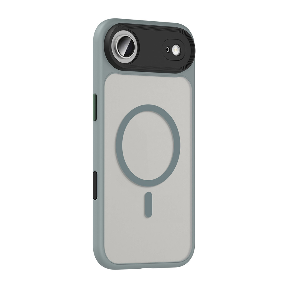 Apple iPhone 17 Air Kılıf Mat Arka Yüzey Wireless Şarj Özellikli Zore Flet M-safe Kapak - 9