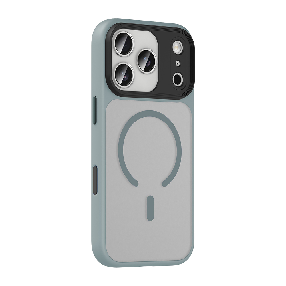 Apple iPhone 17 Pro Max Kılıf Mat Arka Yüzey Wireless Şarj Özellikli Zore Flet M-safe Kapak - 3