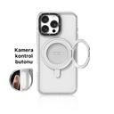 Apple iPhone 16 Pro Max Uyumlu Kılıf M-safe Şarj Özellikli Standlı Aksiyon Butonlu Youngkit Pivot Serisi Kapak - 3