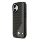 Apple iPhone 17 Uyumlu Kılıf BMW Orjinal Lisanslı M-safe Şarj Özellikli Metal BMW ve M Logolu PU Karbon Tasarımlı Kapak - 8