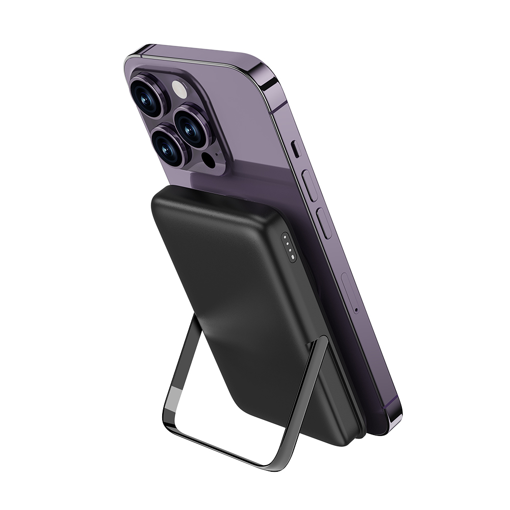 Wiwu Wi-P011 Gentleman Serisi LED Işık Göstergeli Standlı Kablosuz Powerbank 10.000mAh 15W - 4