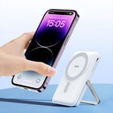 Wiwu Wi-P011 Gentleman Serisi LED Işık Göstergeli Standlı Kablosuz Powerbank 10.000mAh 15W - 12