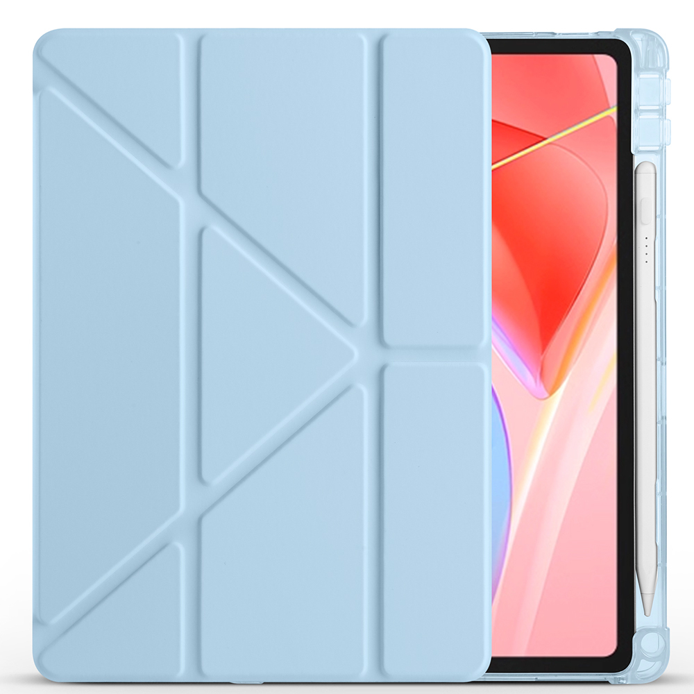 Lenovo Tab TB-311FU Kılıf Zore Tri Folding Kalem Bölmeli Standlı Kılıf - 4