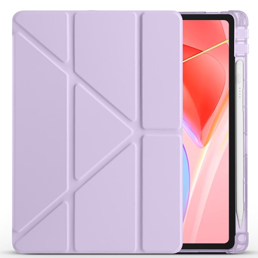 Lenovo Tab TB-311FU Kılıf Zore Tri Folding Kalem Bölmeli Standlı Kılıf - 5