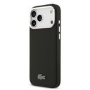Apple iPhone 17 Pro Max Uyumlu Kılıf Lacoste Orjinal Lisanslı M-safe Şarj Özellikli PU Pike Desenli Standlı Metal Logolu Kapak - 1