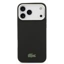Apple iPhone 17 Pro Max Uyumlu Kılıf Lacoste Orjinal Lisanslı M-safe Şarj Özellikli PU Pike Desenli Standlı Metal Logolu Kapak - 2