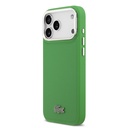 Apple iPhone 17 Pro Max Uyumlu Kılıf Lacoste Orjinal Lisanslı M-safe Şarj Özellikli PU Pike Desenli Standlı Metal Logolu Kapak - 8