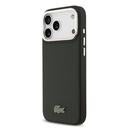 Apple iPhone 17 Pro Max Uyumlu Kılıf Lacoste Orjinal Lisanslı M-safe Şarj Özellikli PU Pike Desenli Standlı Metal Logolu Kapak - 15
