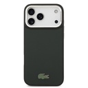 Apple iPhone 17 Pro Max Uyumlu Kılıf Lacoste Orjinal Lisanslı M-safe Şarj Özellikli PU Pike Desenli Standlı Metal Logolu Kapak - 16